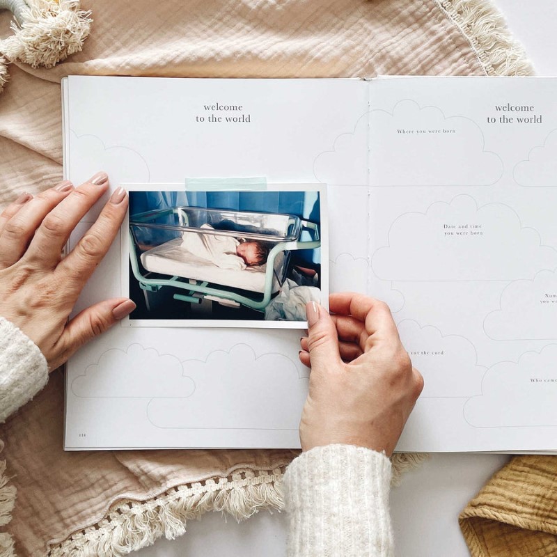Linen Fabric Pregnancy journal