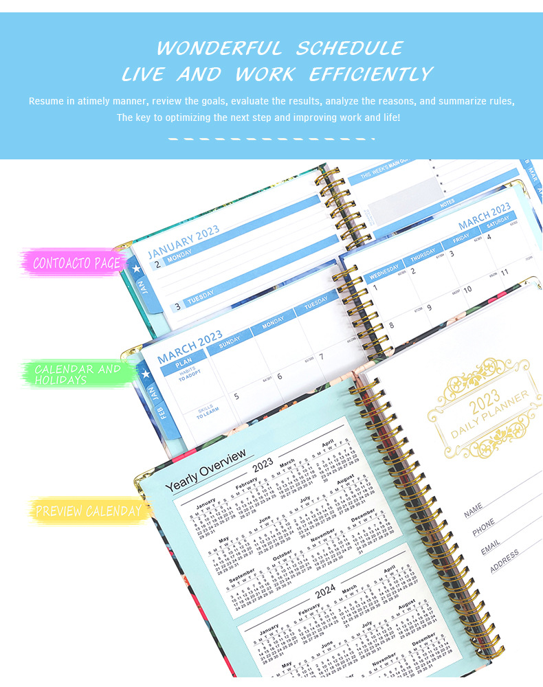 Amazon custom logo cheap planners