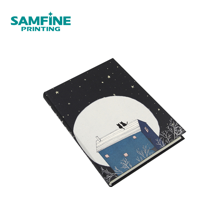Customized notebook with stickers