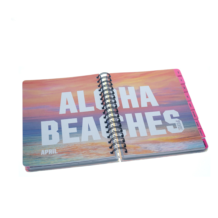Notebook with index tabs